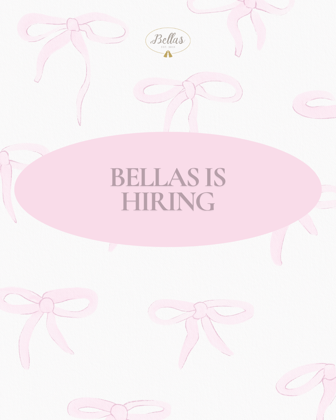 Bellas MUC is hiring