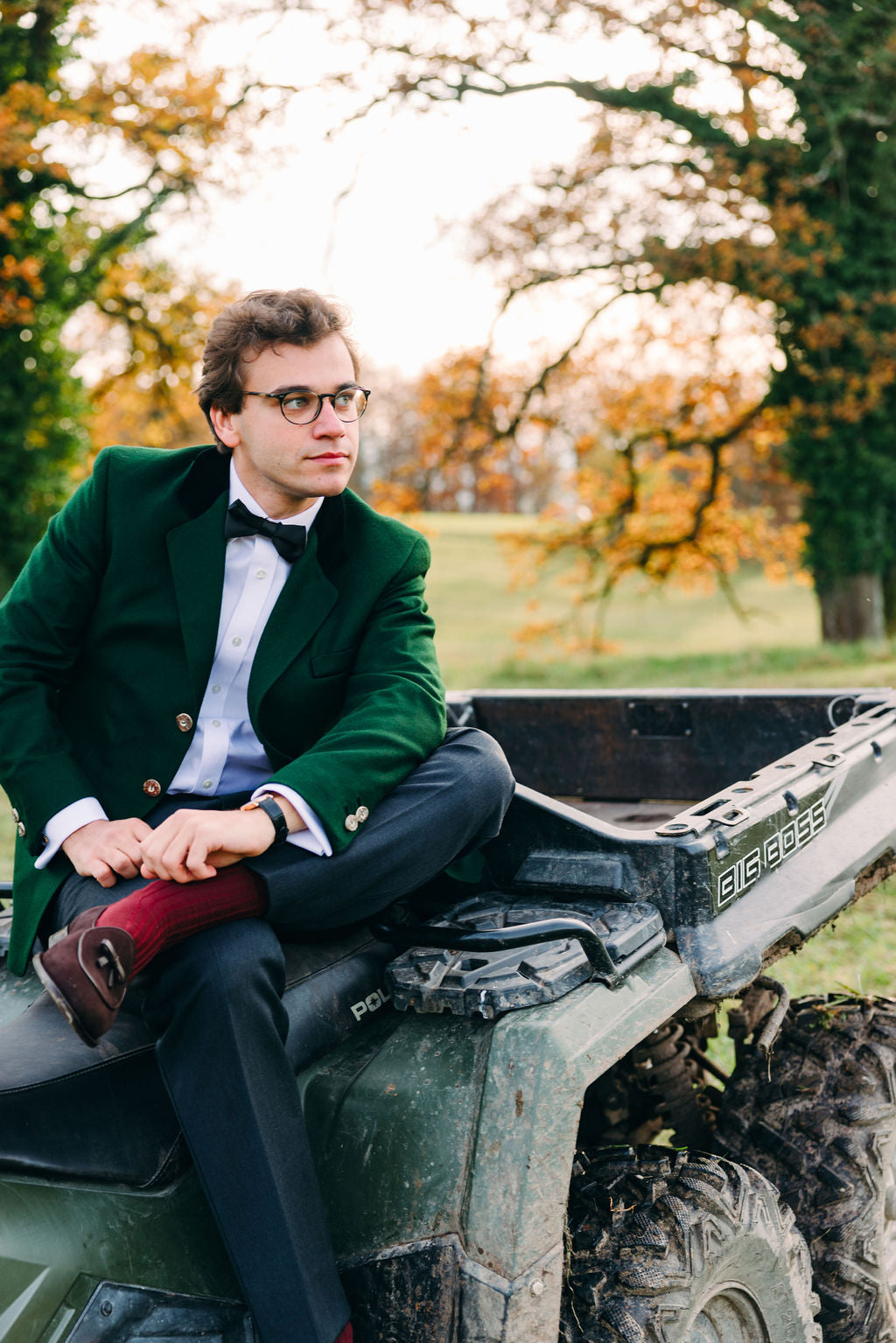 Men Shooting Shoe Bowtie Loafer T Moro
