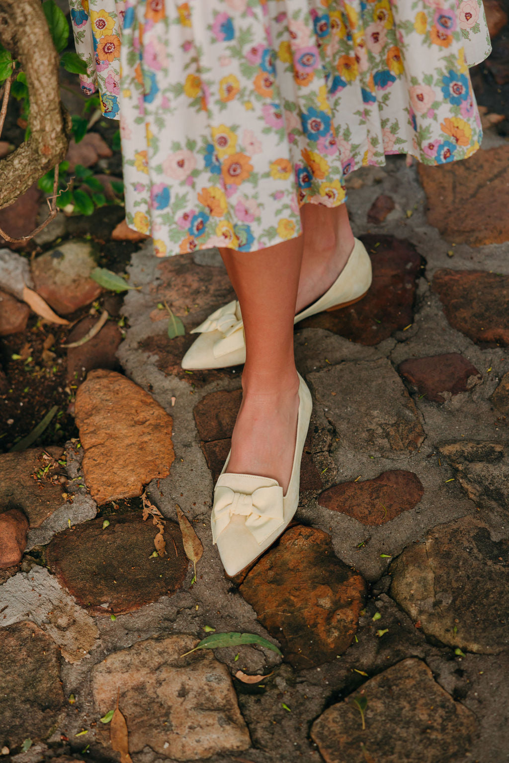 Citrus-Paglia bow loafer Pointy