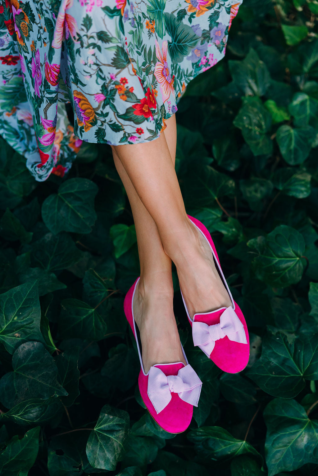 Fancy confetto bow loafers
