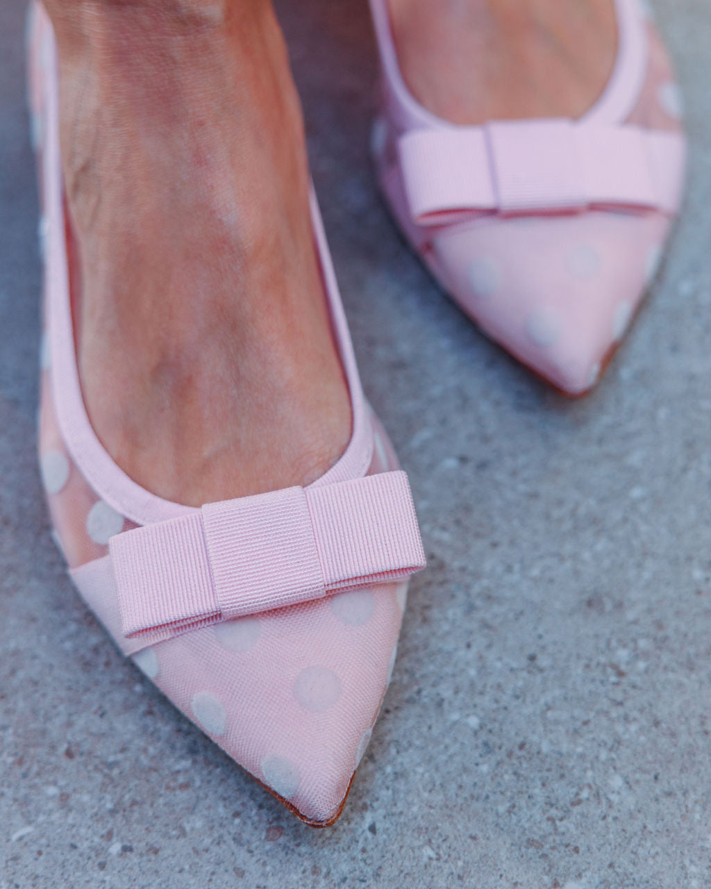 Rosa Mesh Dot Pointy