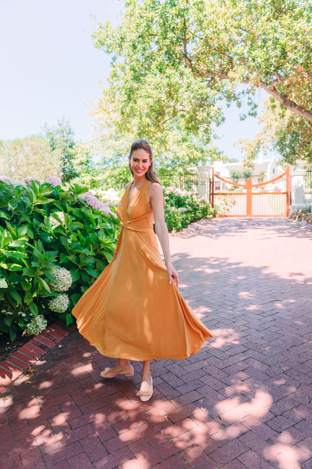 Peach Ballerina Pumps