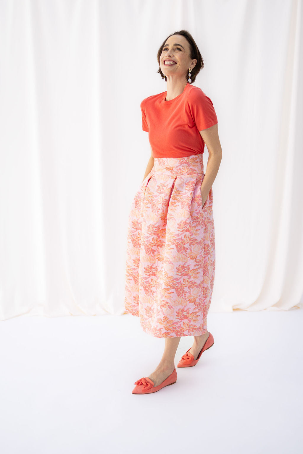 Rosso Pointy bow loafer