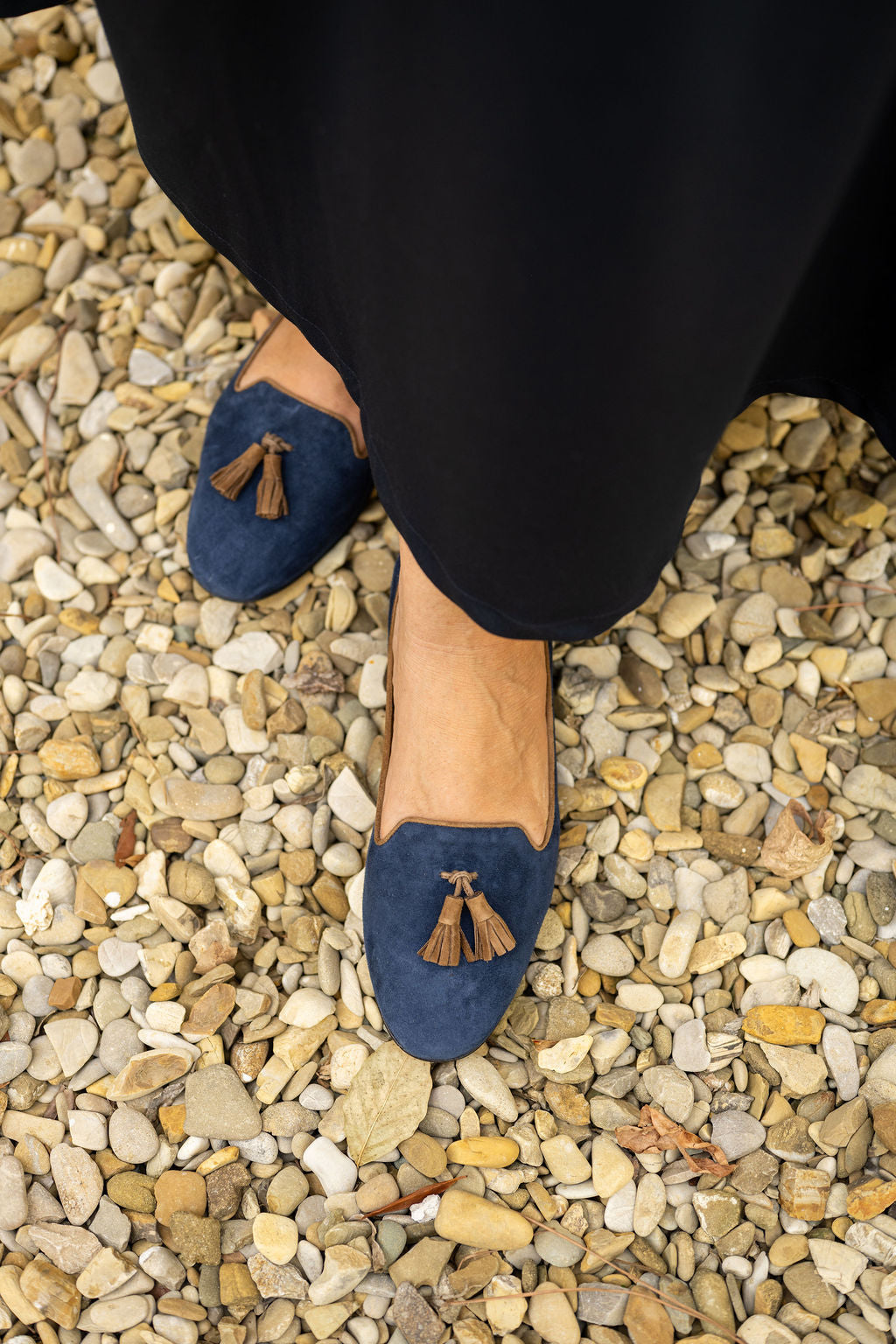 Peacoat-Marrone Tasselloafer Klassik