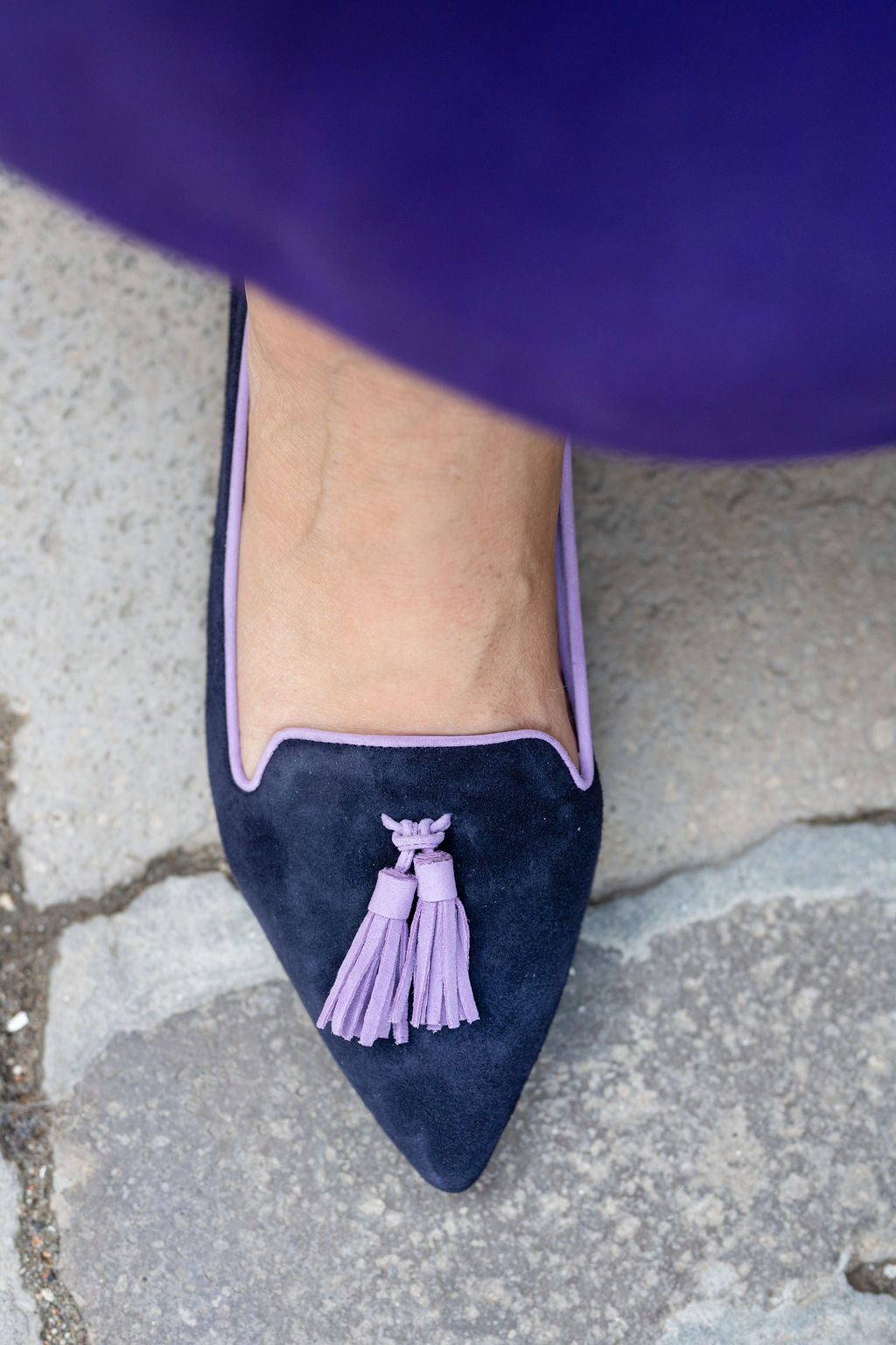 Peacoat-Bouganville Tasselloafer Pointy