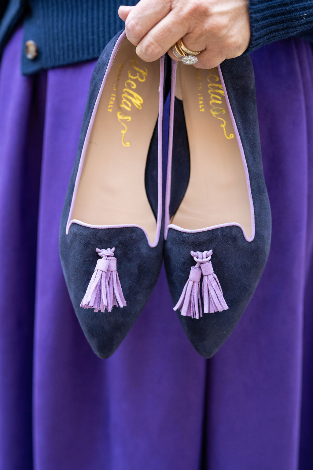 Peacoat-Bouganville Tasselloafer Pointy