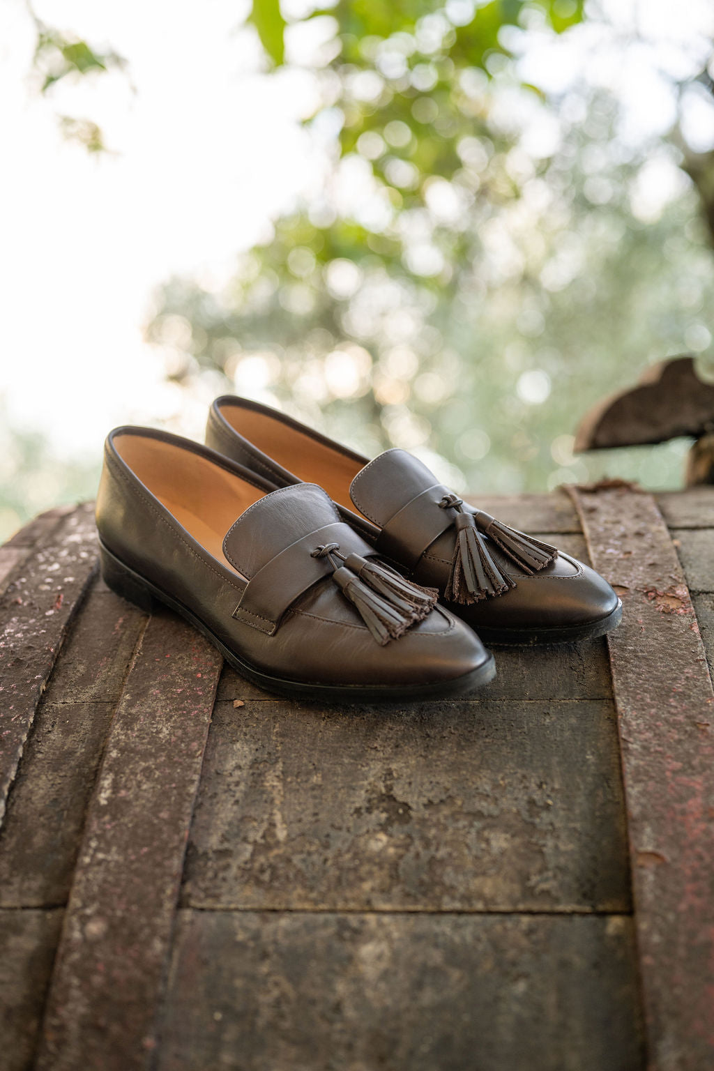 SHOOTINGSCHUH Ebano Deluxe Tasselloafer Pointy Glossy 41