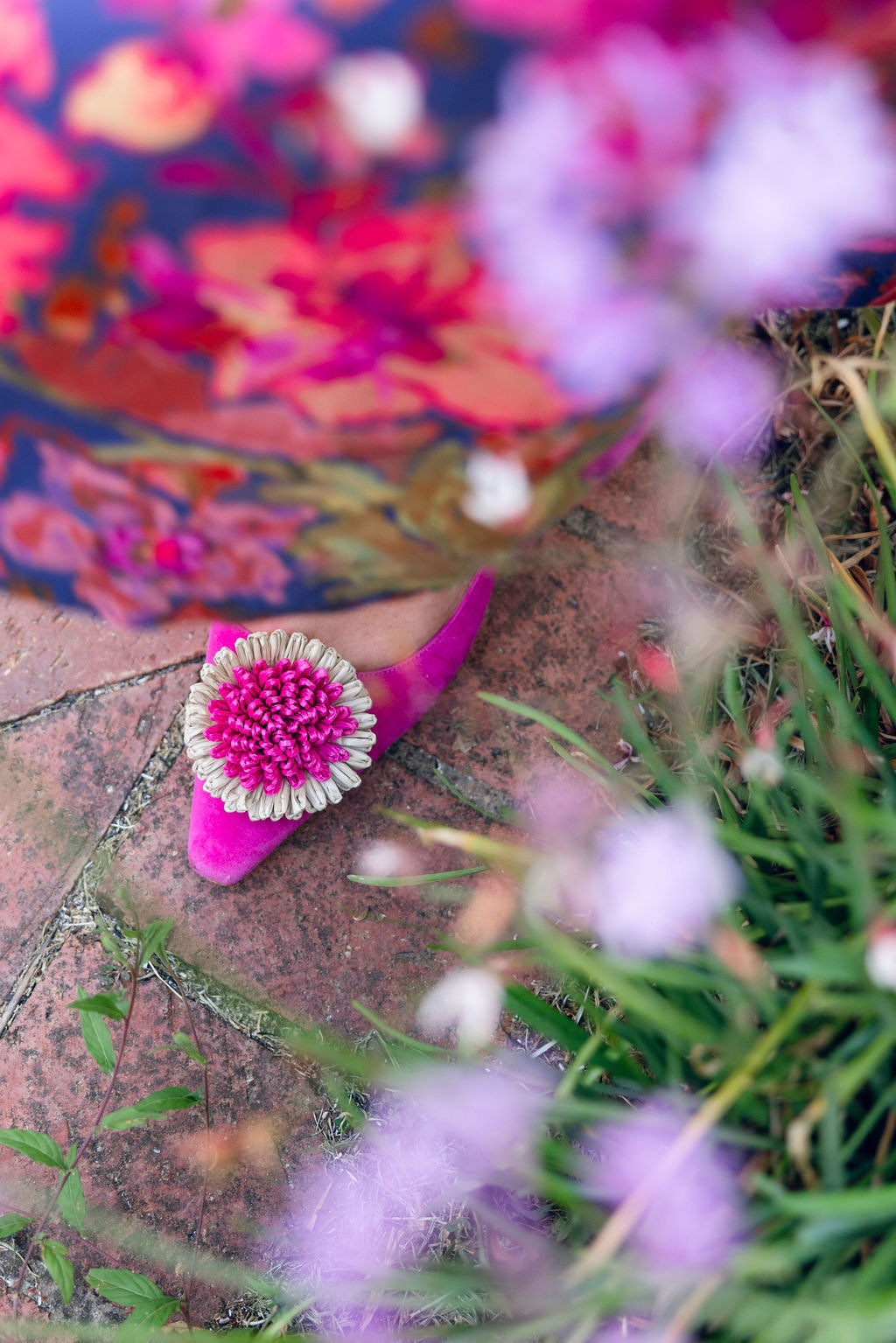Hot Pink Bast Fiore Pointy