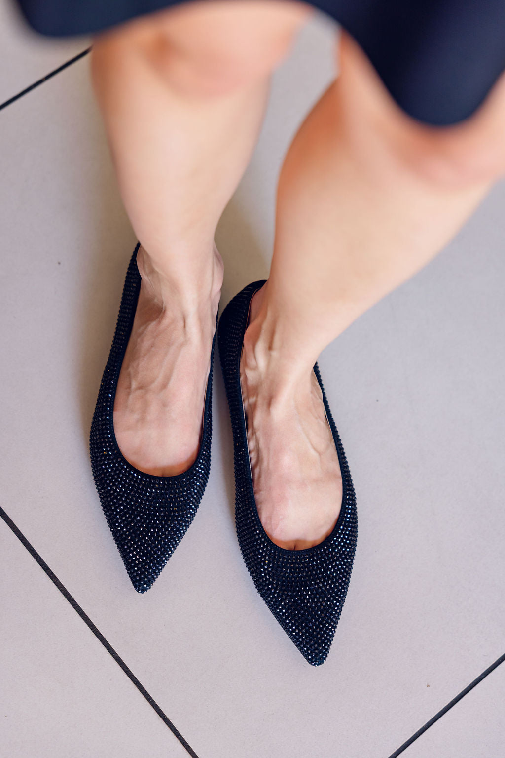 Nero Strass Pointy
