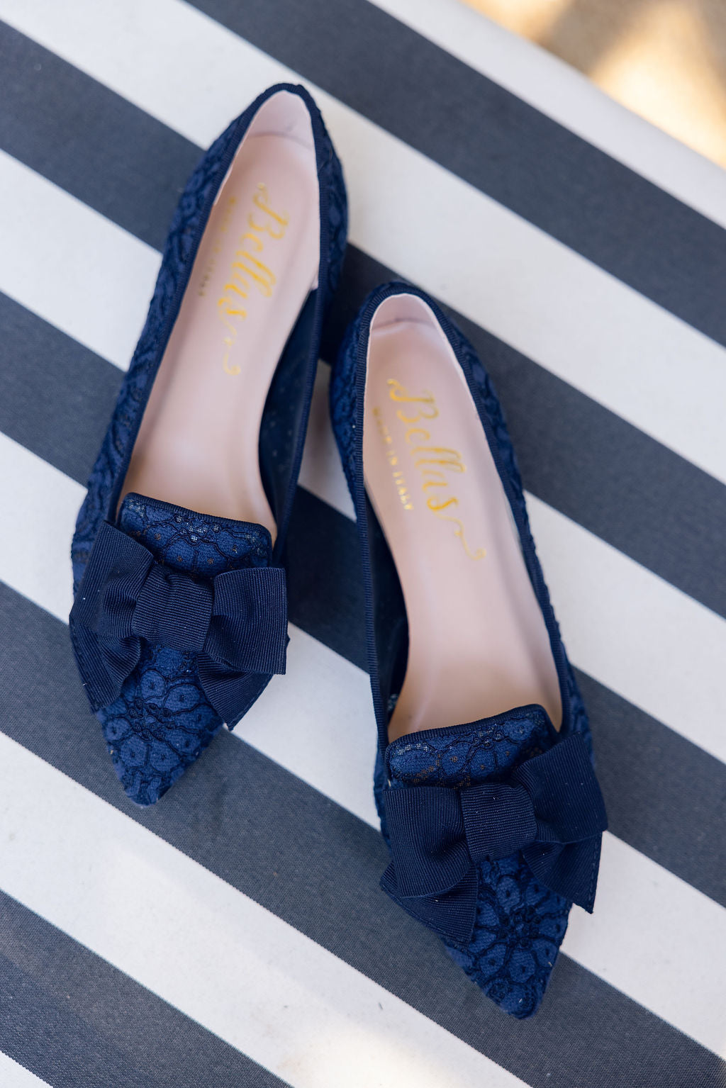 Blu Lace Schleifenloafer Pointy