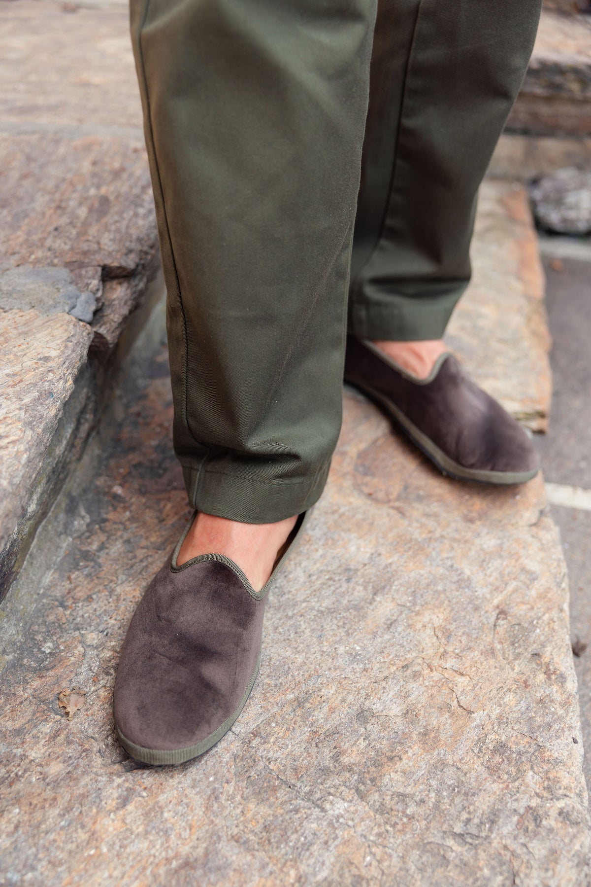 Tortora-Khaki Velluto Furlane Herren