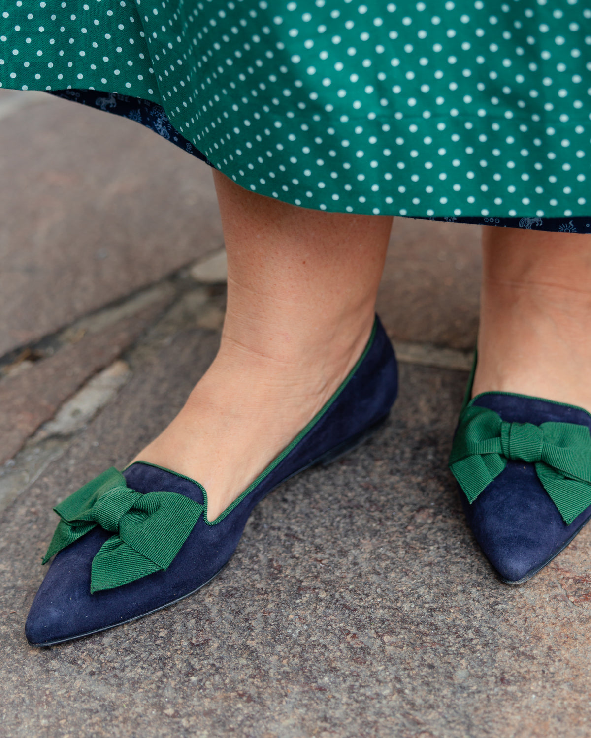 Peacoat-Foresta Schleifenloafer Pointy