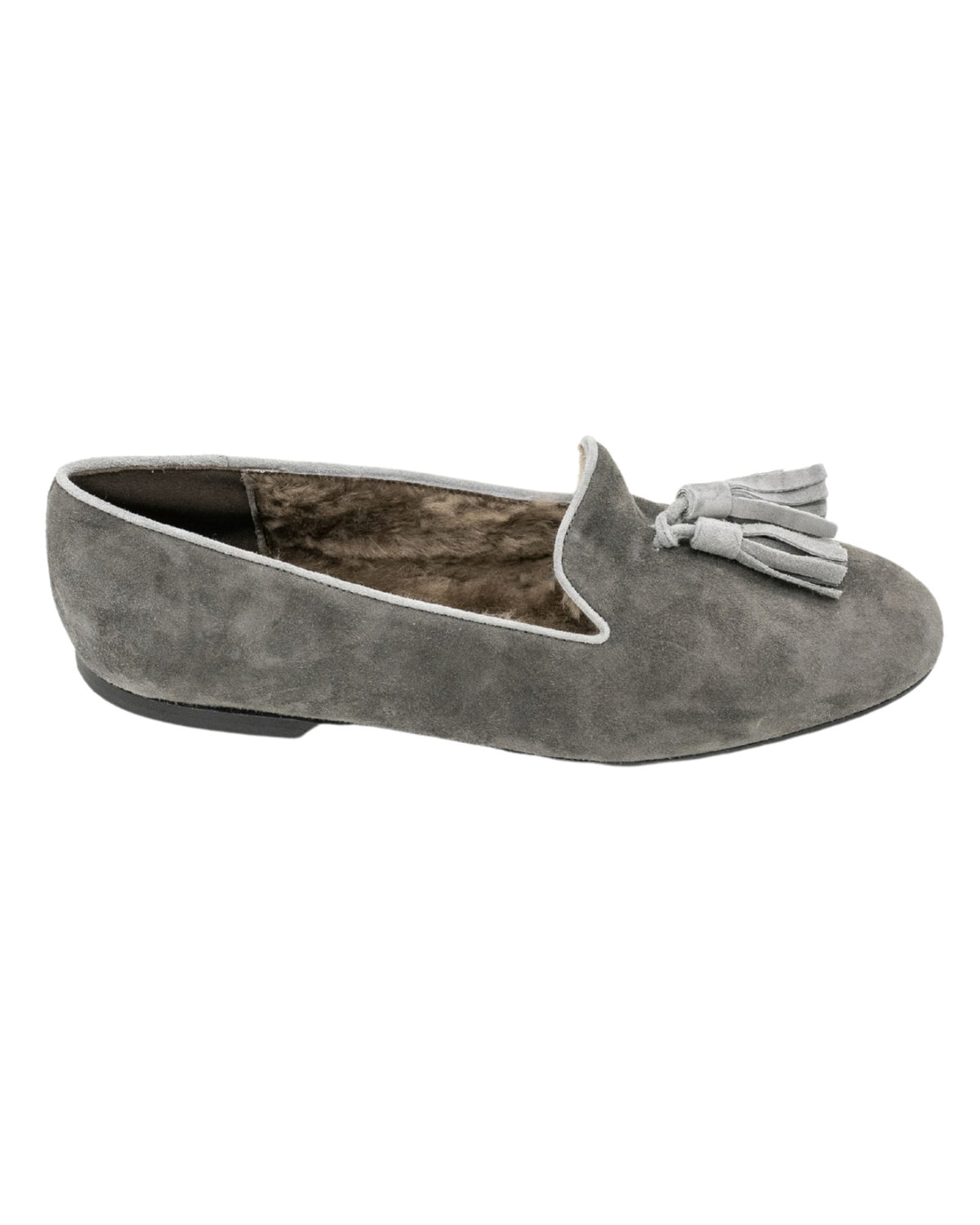 SHOOTINGSCHUH Antracite-Grigio Tasselloafer gefüttert 41