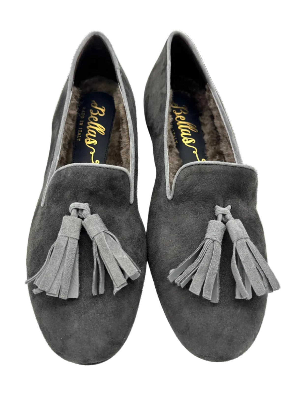 Antracite-Grigio Tasselloafer gefüttert