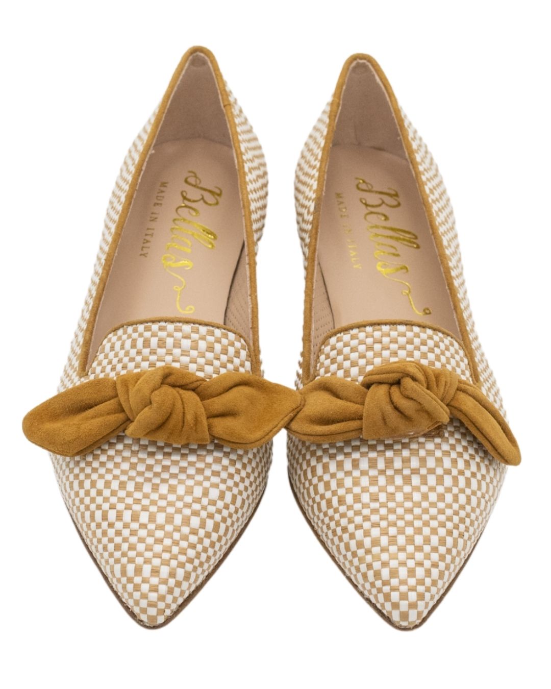 Canguro Raffia Bow Loafer Pointy
