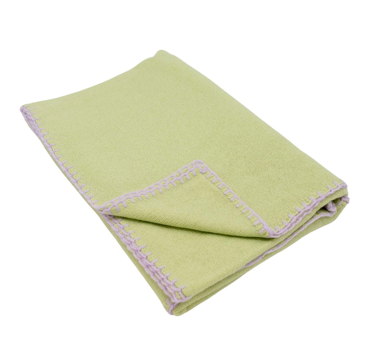 Cashmere scarf Celadon Green - Sheer Lilac