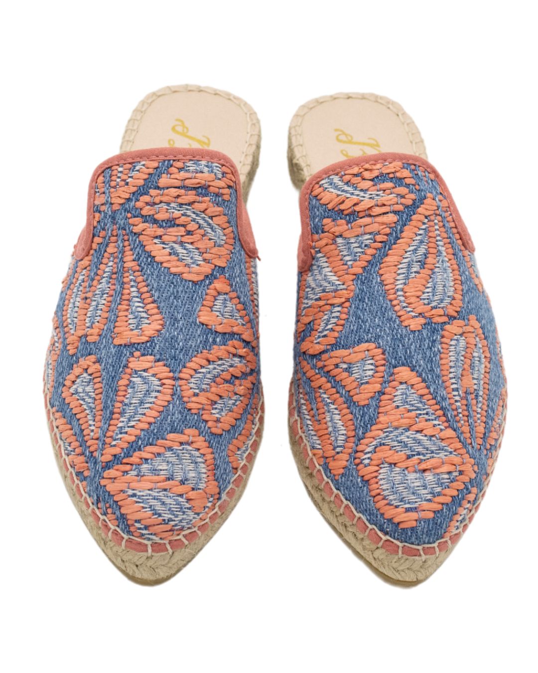 Coral Espadrilles Mules