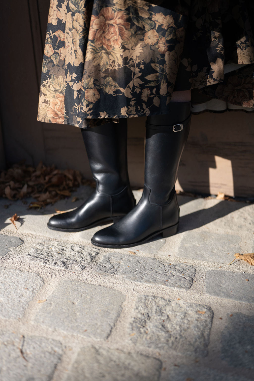 Nero Glattleder Reiter Stiefel