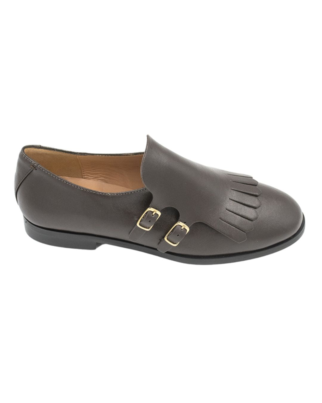 Dark Brown Monk Loafer Glossy