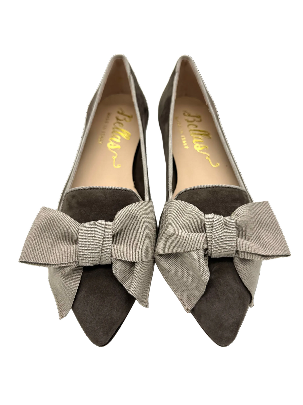 Tortora-Cenere Schleifenloafer Pointy