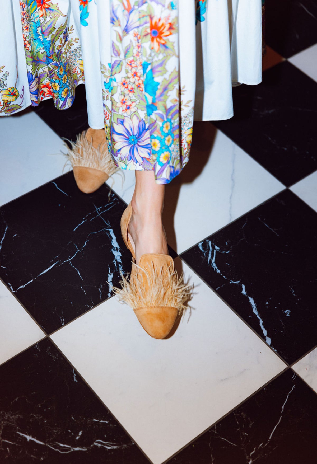 Summer Cuoio feathers