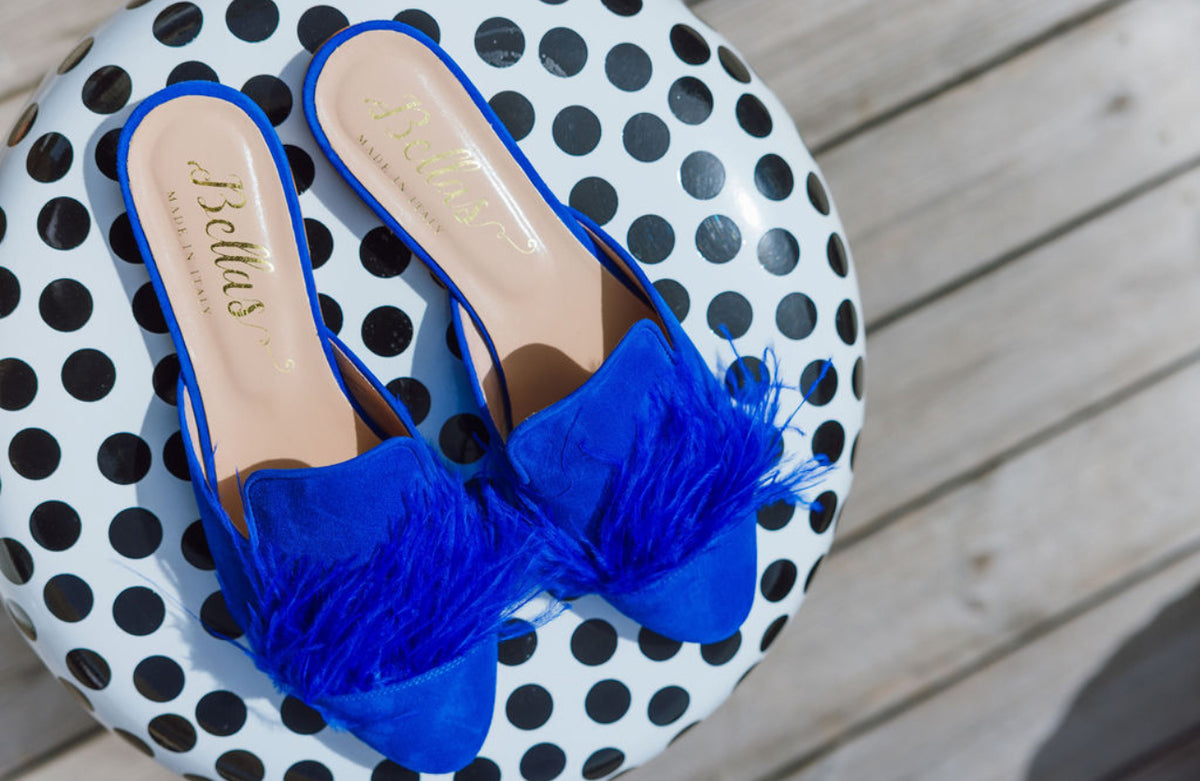Mules Bluette Feathers