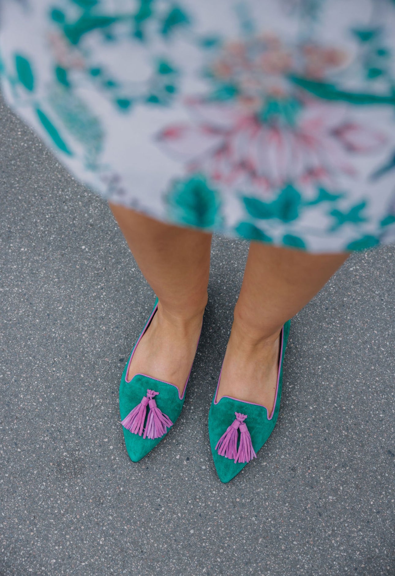 Amazon-Orchidea Tasselloafer Pointy (langer Tassel)