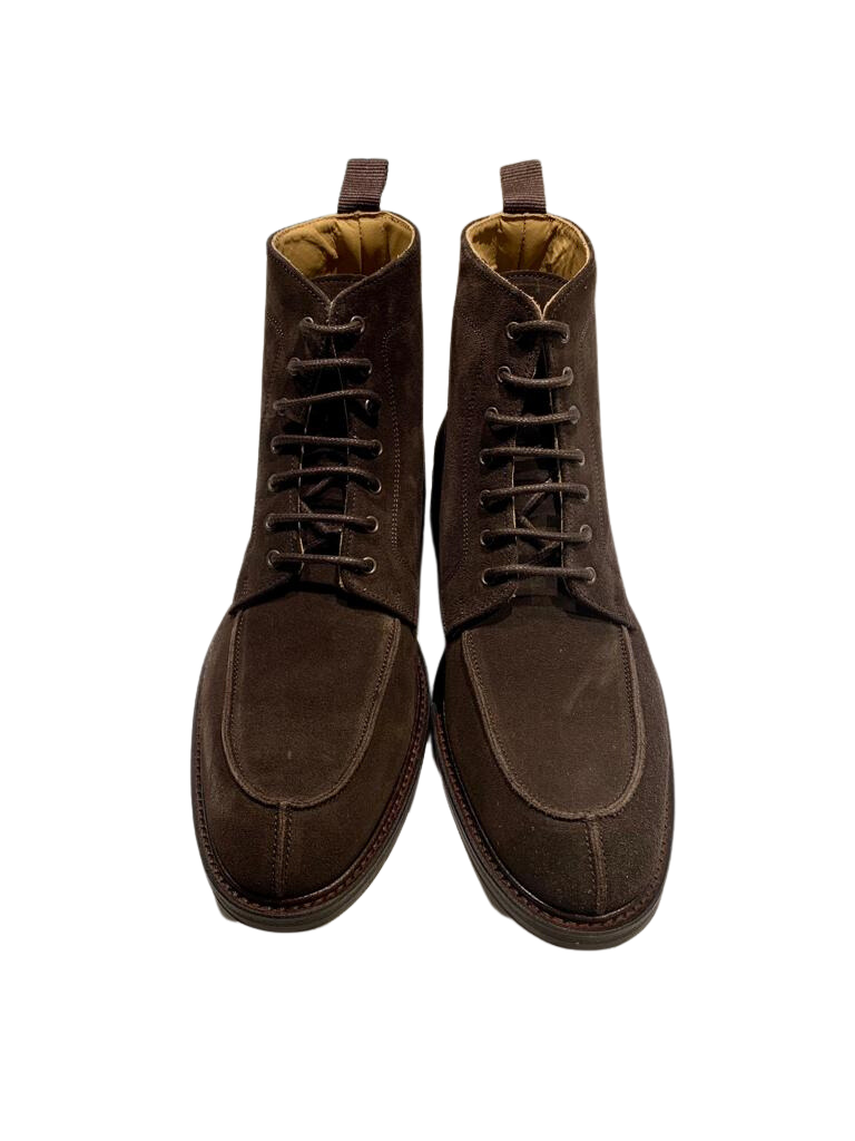 Herren Schnürboots Suede Brown