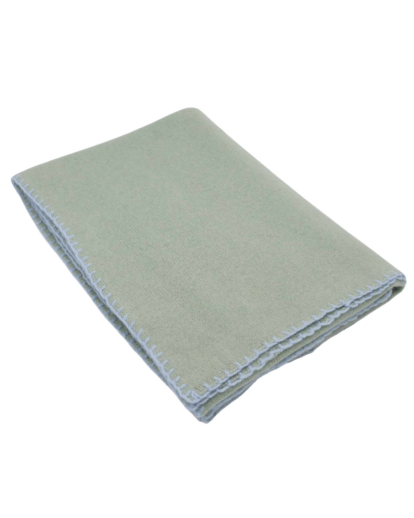 Kitchen Green-Dusty Blue Cashmere Schal