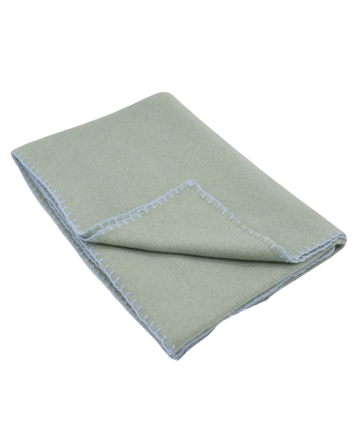 Kitchen Green-Dusty Blue Cashmere Schal
