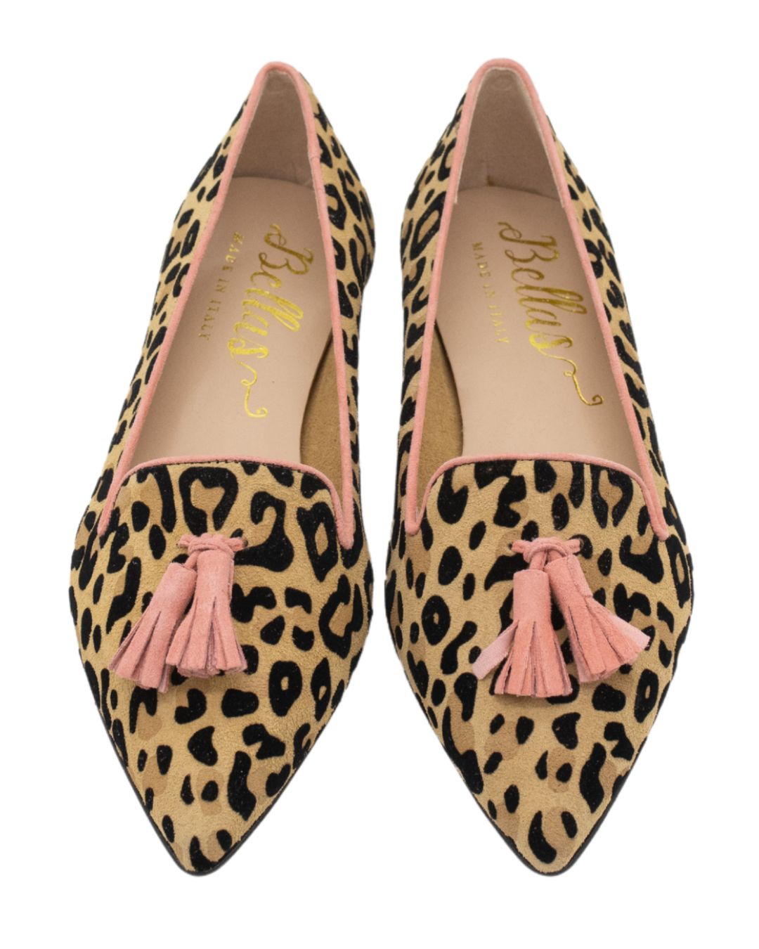 Leopardino-Melon Tasselloafer Pointy (kurzer Tassel)