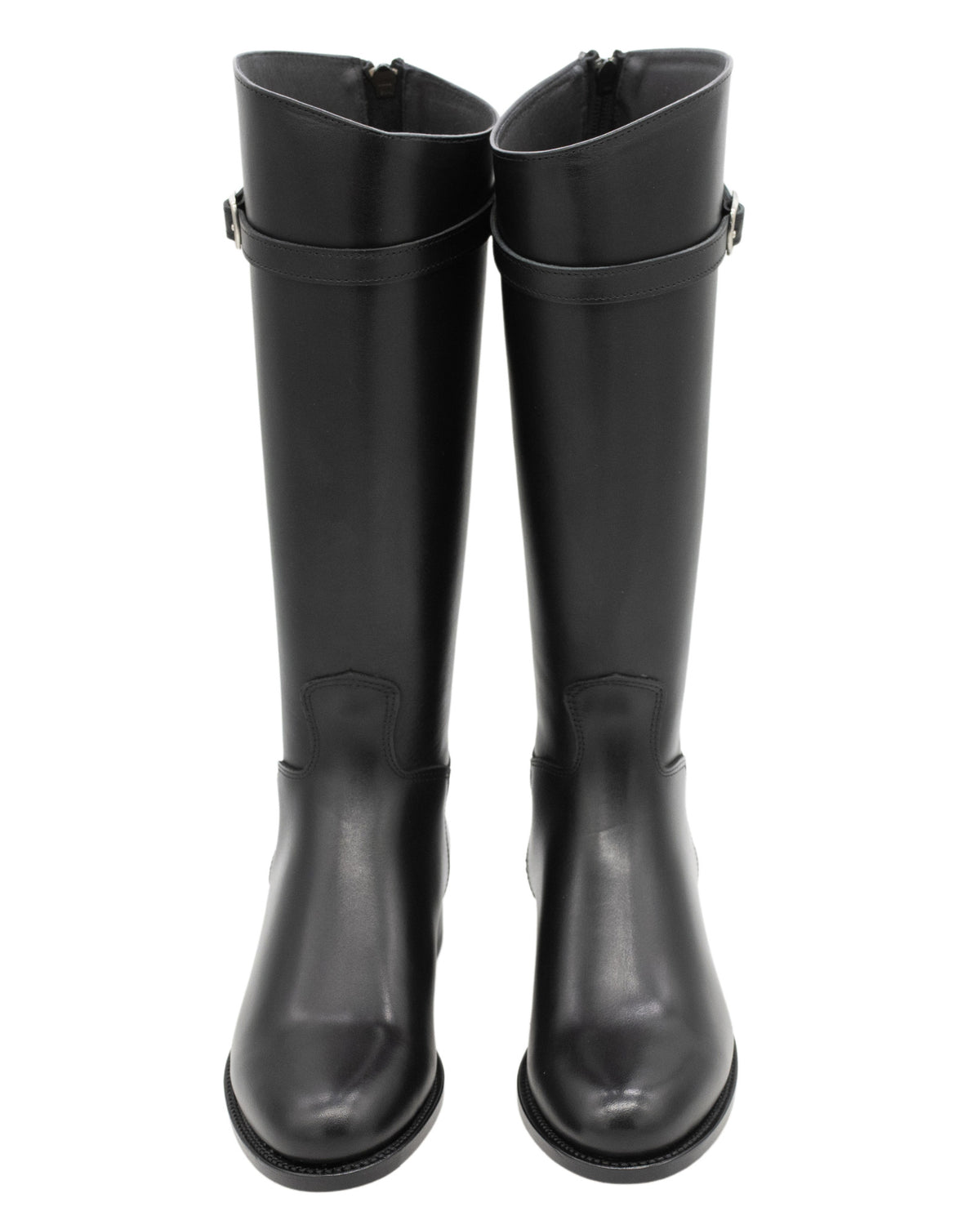 Nero Glattleder Reiter Stiefel