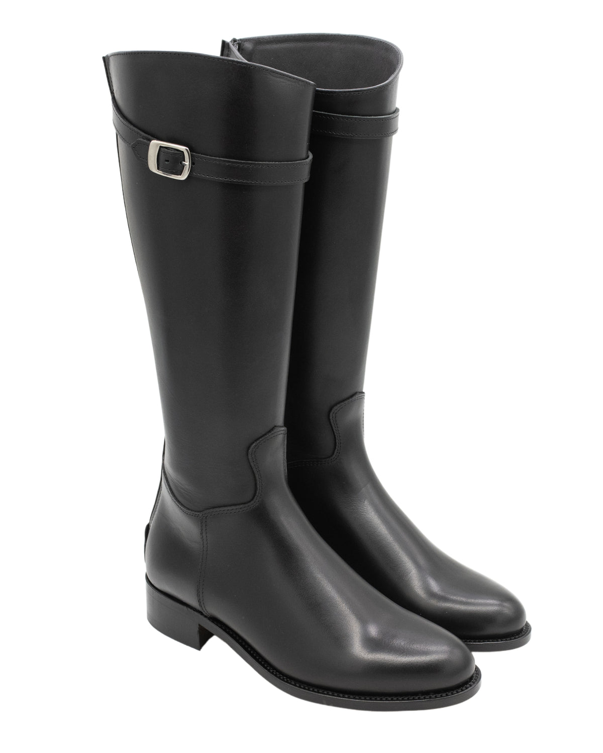 Nero Glattleder Reiter Stiefel