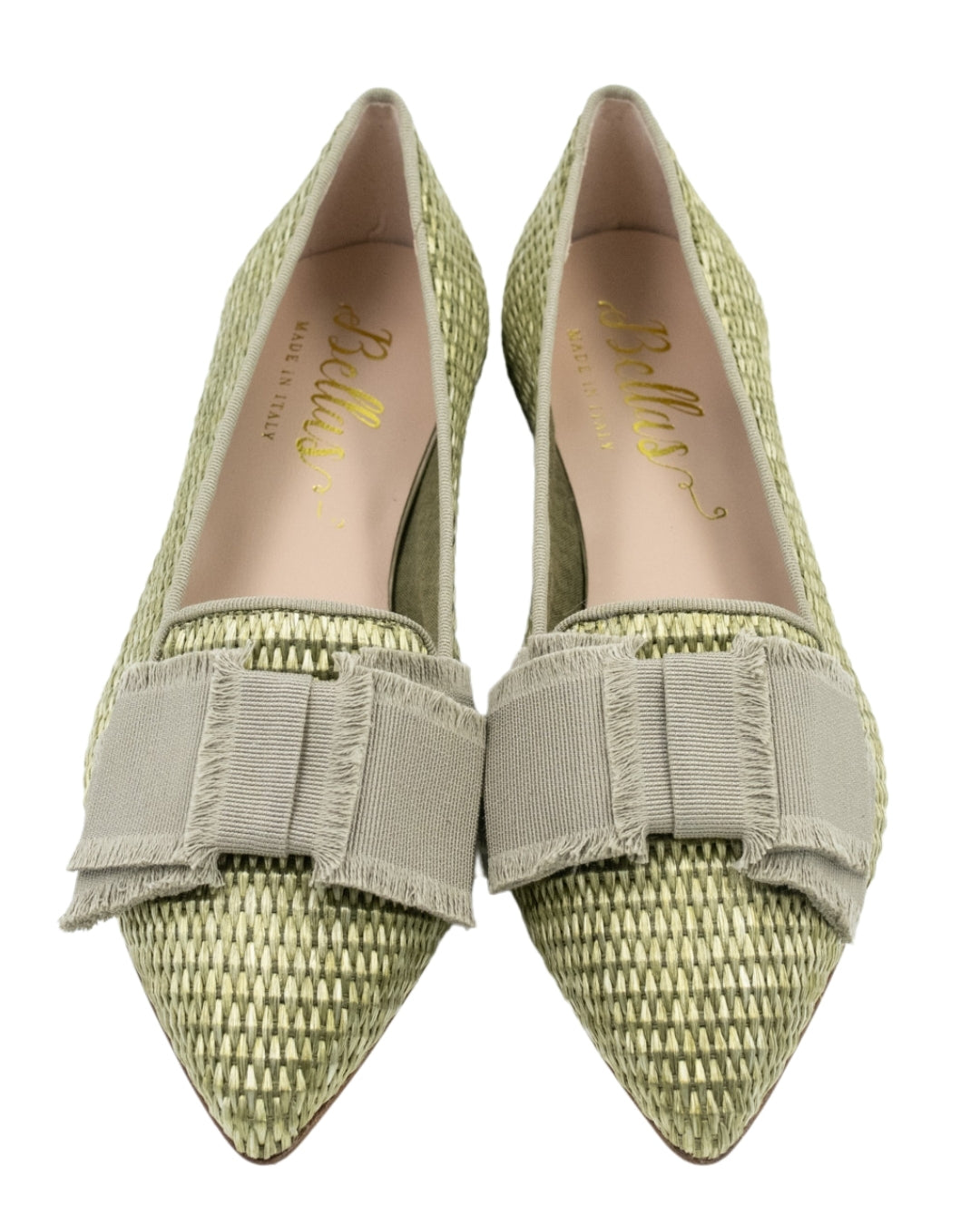 Oliva Raffia Schleifenloafer Pointy