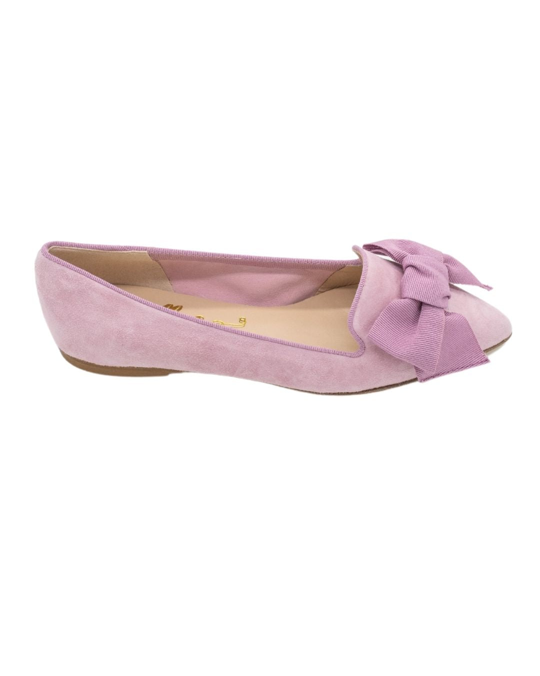 Pig Rose-Ortensia bow loafer Pointy