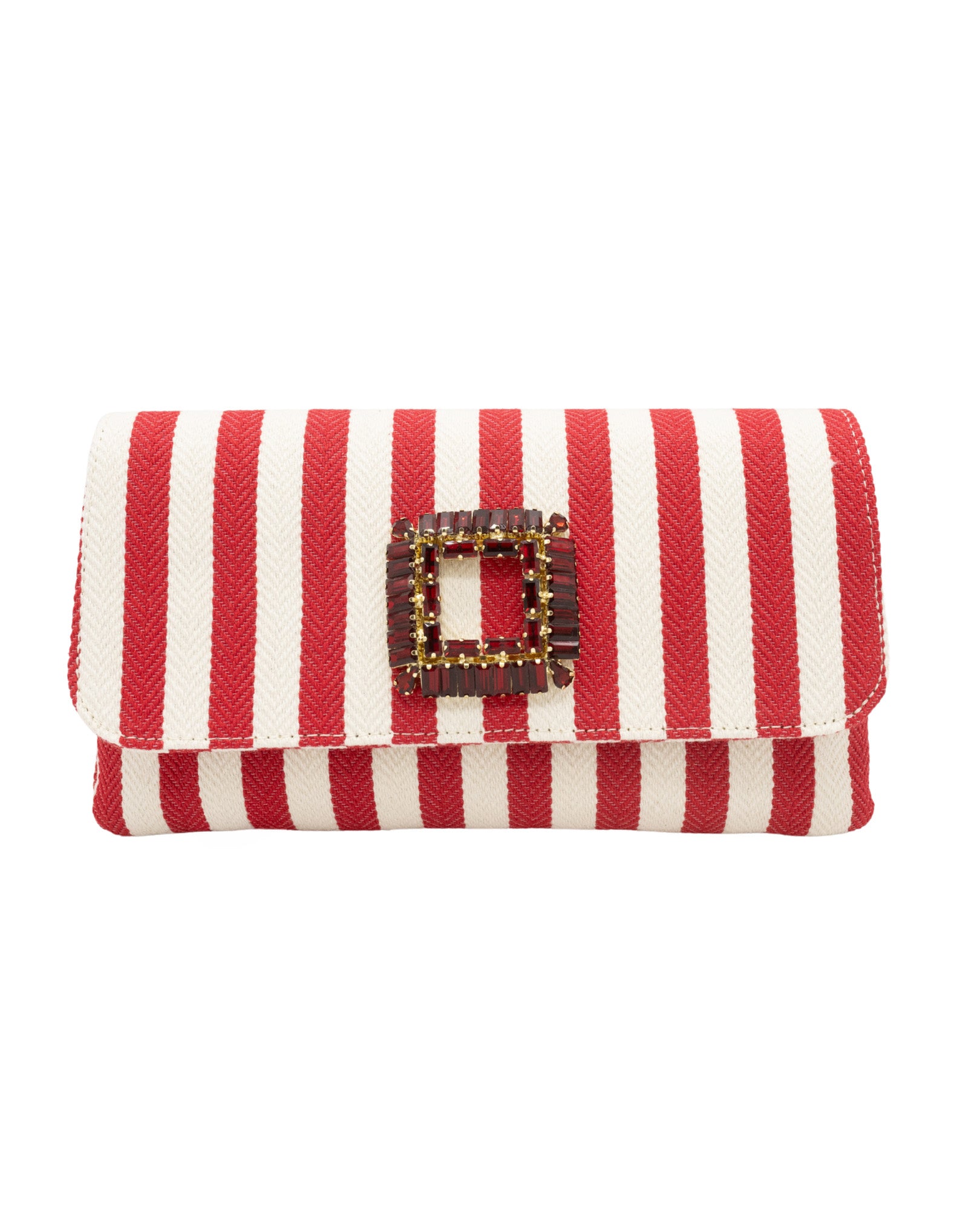 Red Stripes Clutch
