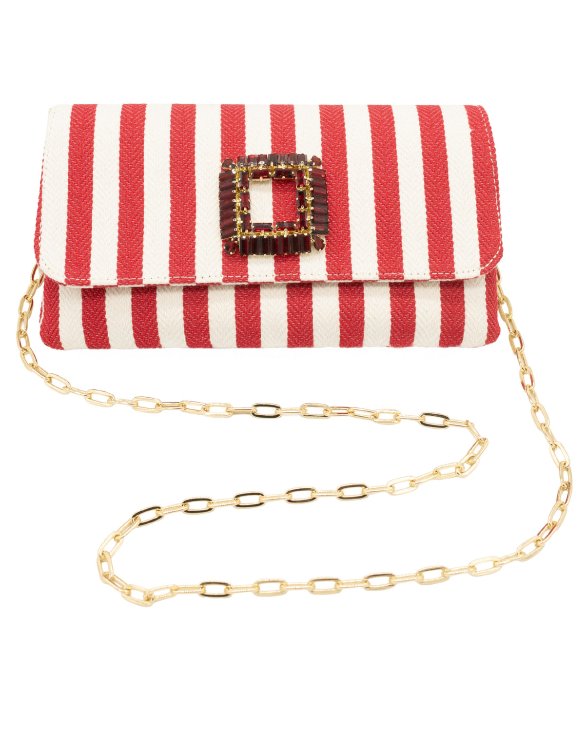 Red Stripes Clutch