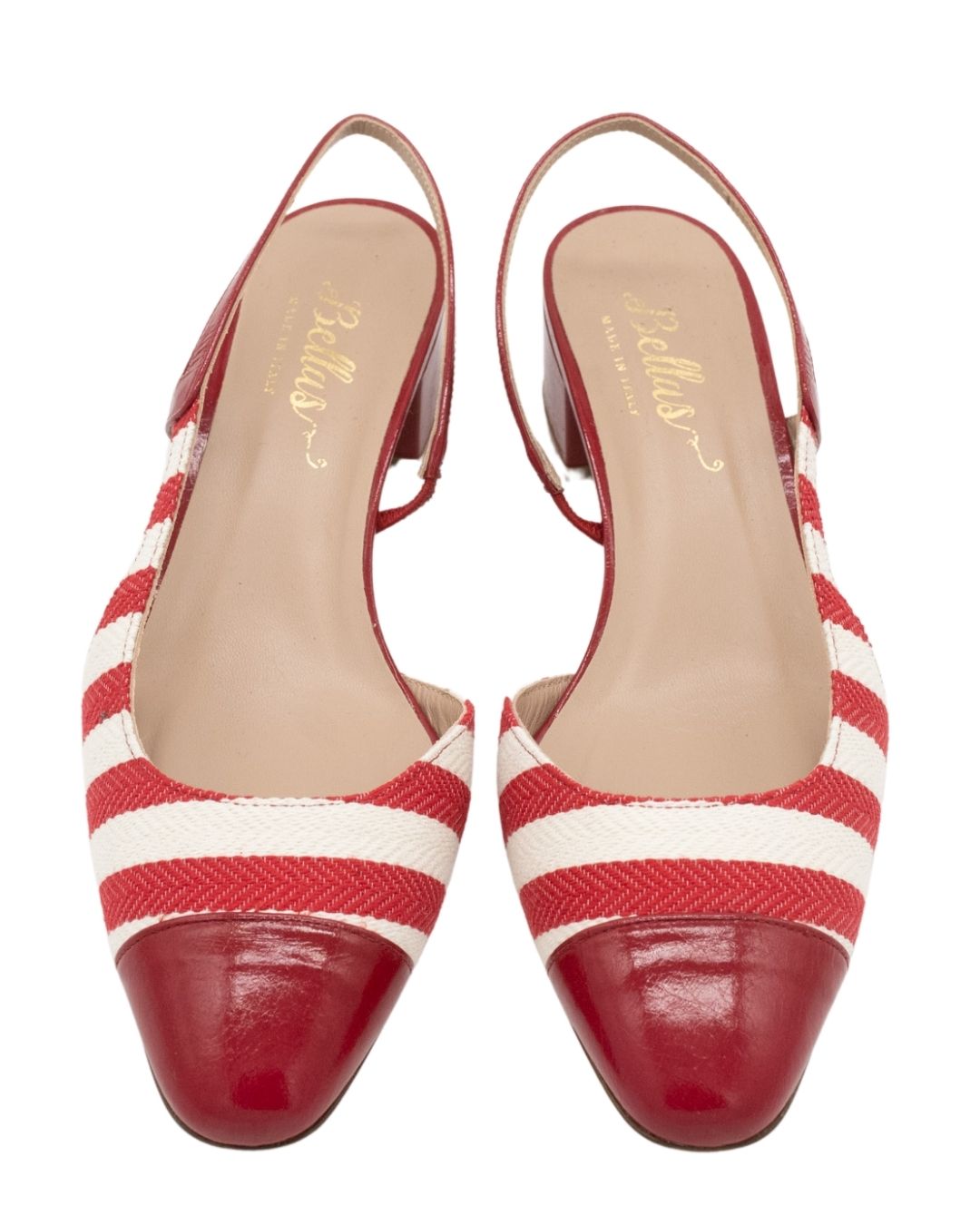 SHOOTINGSCHUH Red Stripes Slingback 41