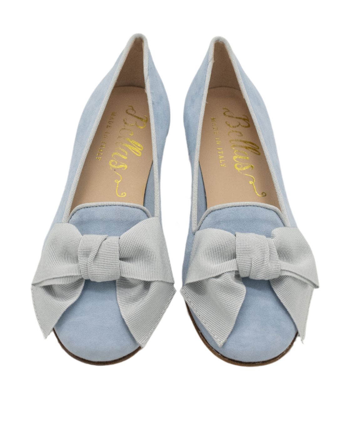 Sky-Perla bow loafers