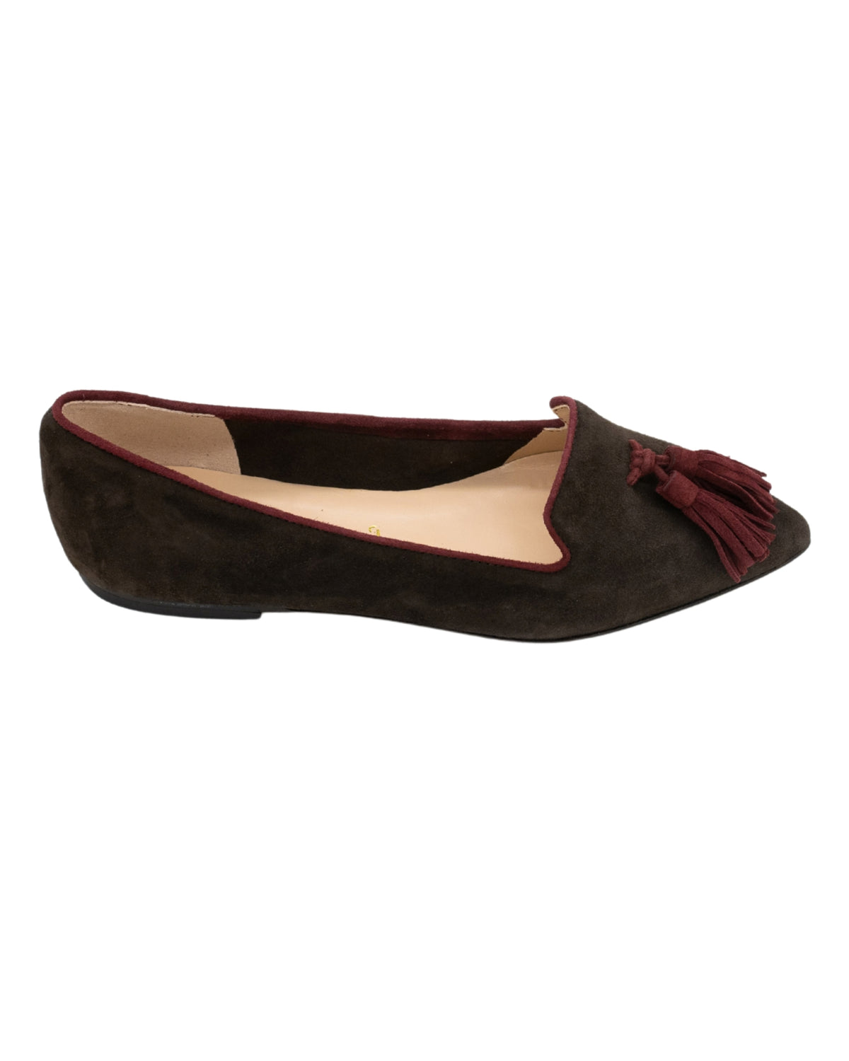 T.Moro-Bordeaux Tasselloafer Pointy