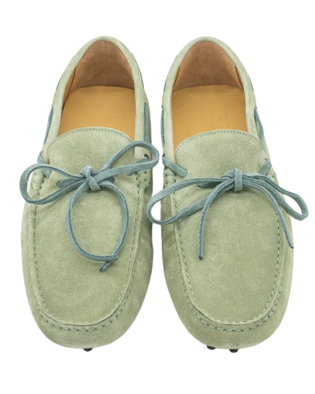 Verde Chiaro-Petrol Moccasins Herren