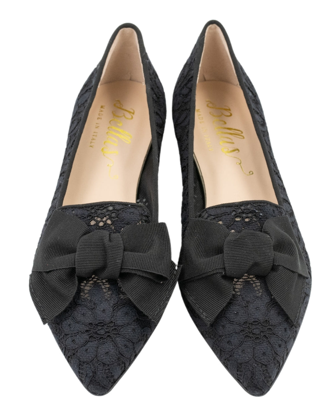Nero Lace Schleifenloafer Pointy