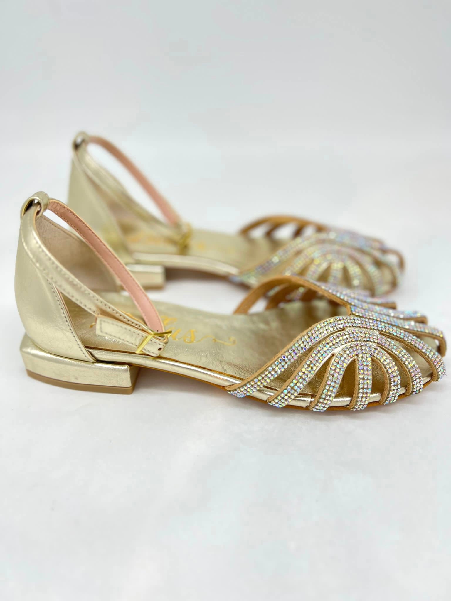 Sandals Glitter Gold