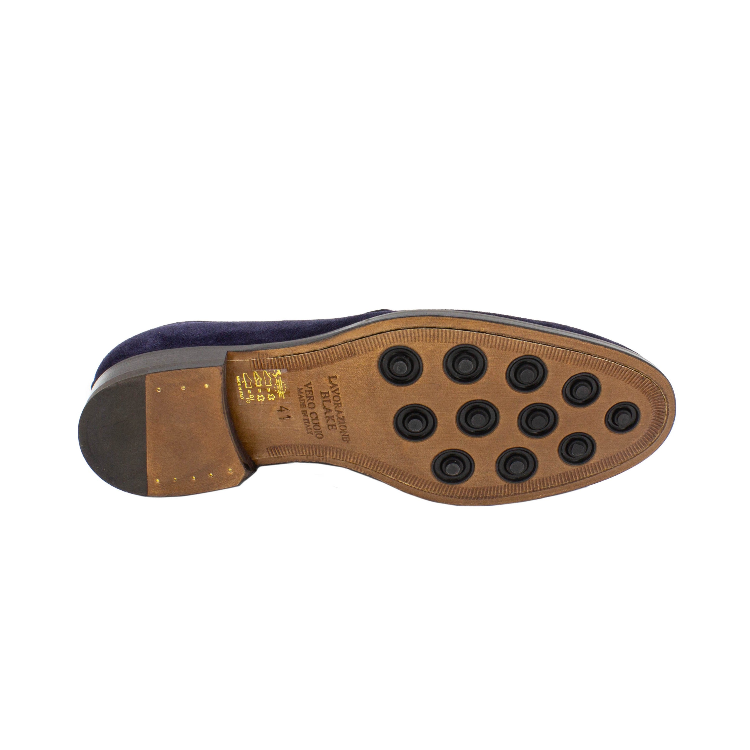 Herren Tasselloafer Blu New Flac