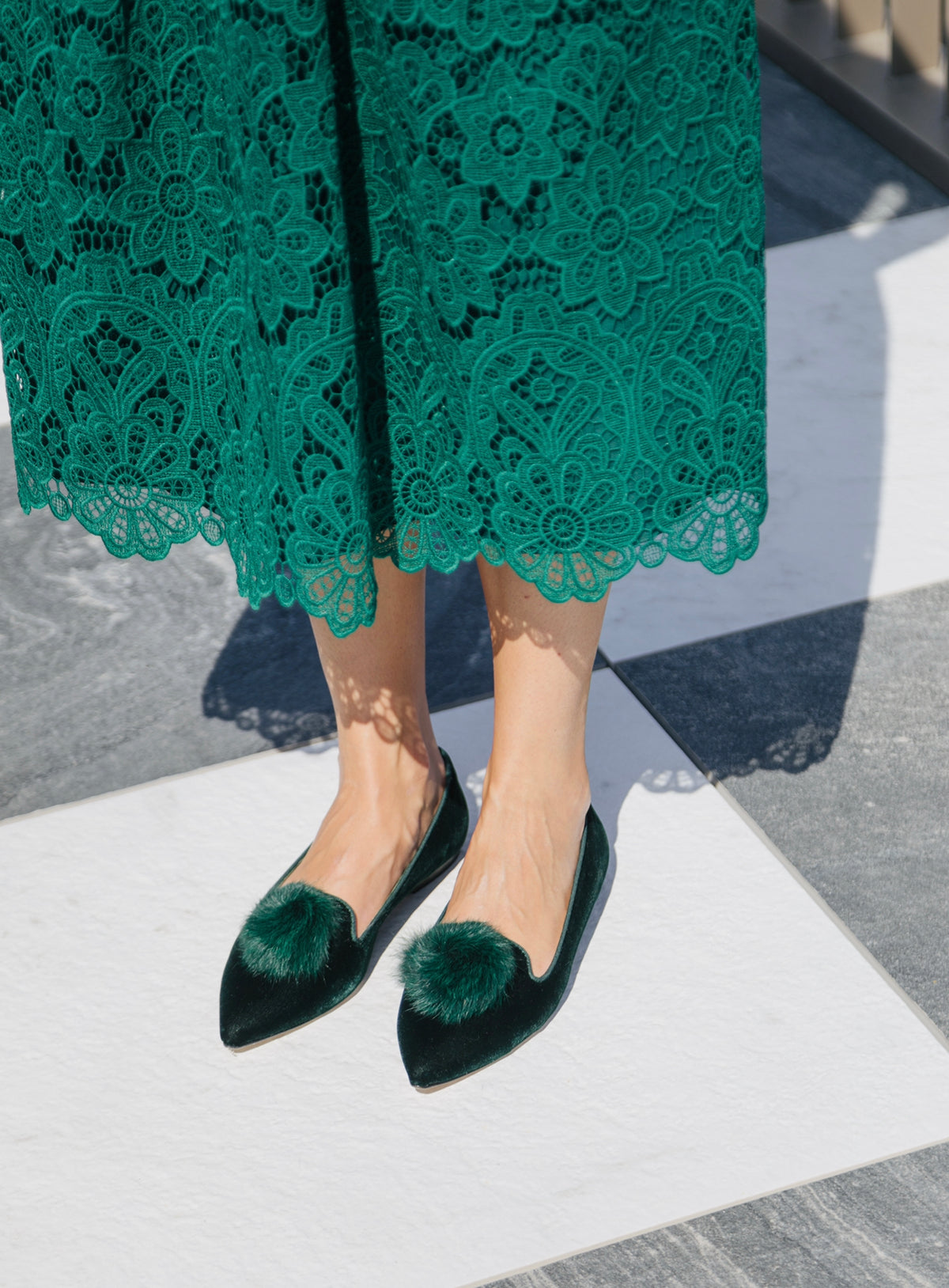 Velvet Verde Pointy