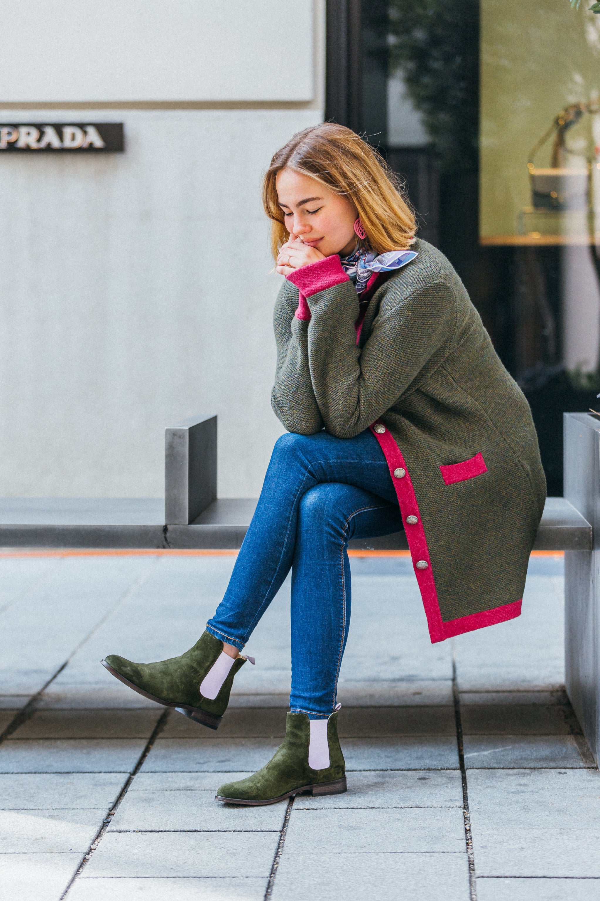 Army - Lilac Chelsea boots