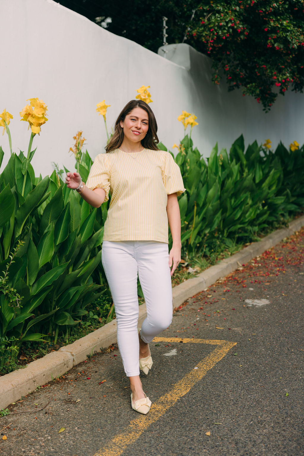 Citrus-Paglia bow loafer Pointy