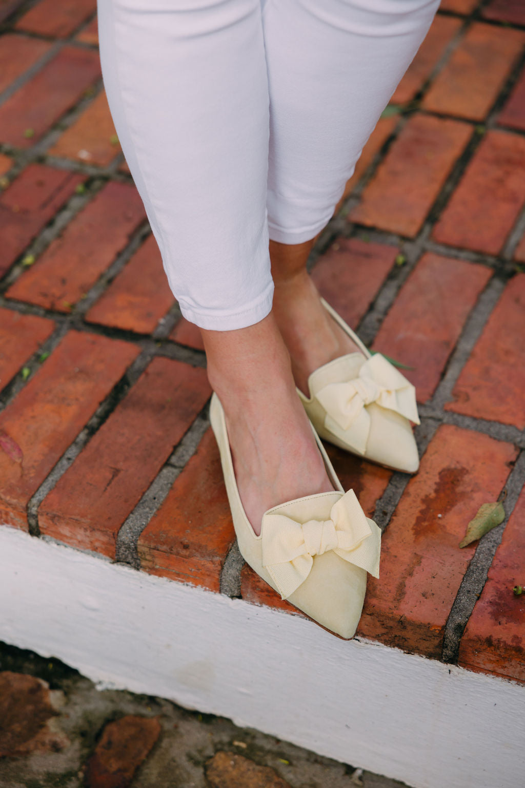 Citrus-Paglia bow loafer Pointy