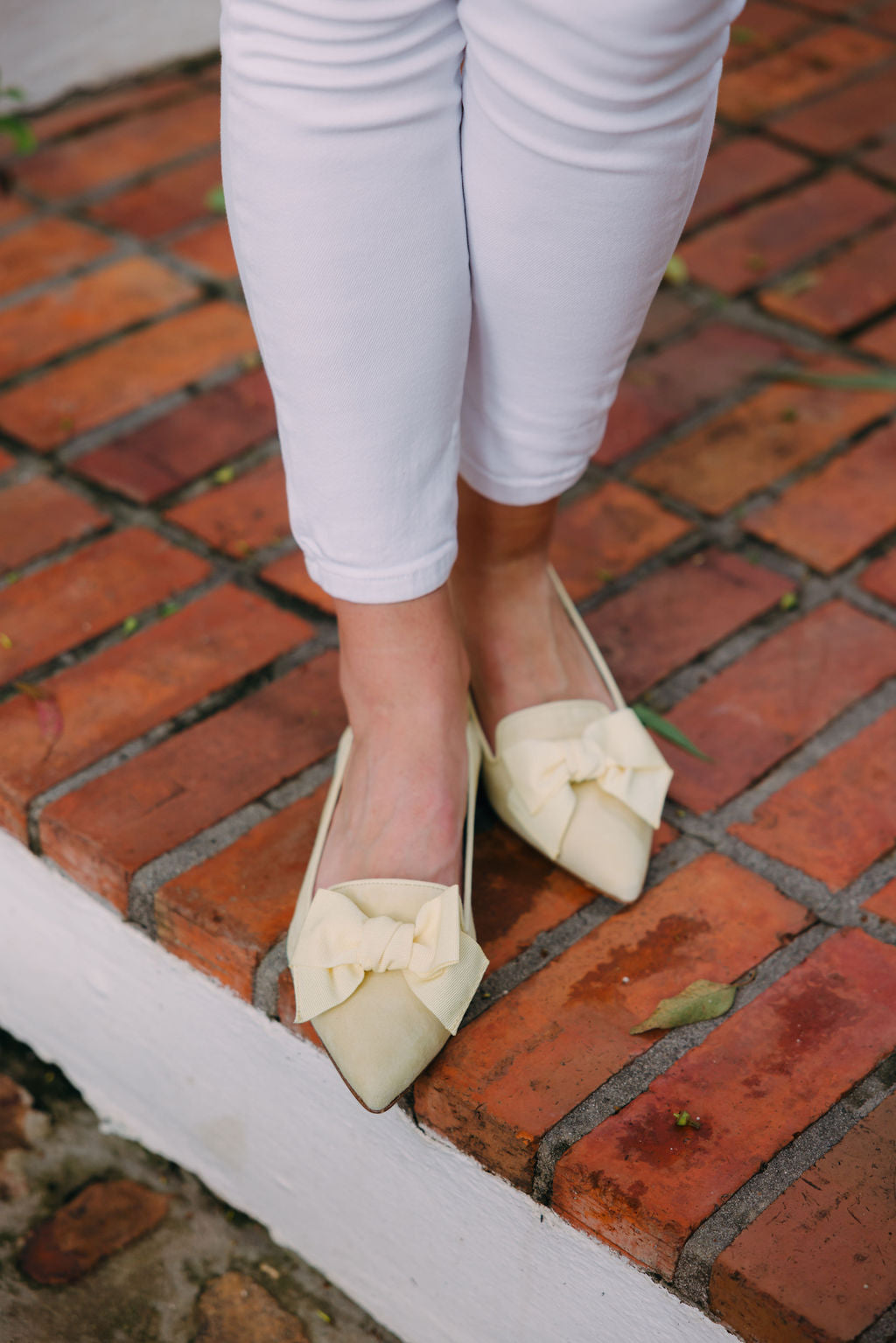 Citrus-Paglia bow loafer Pointy