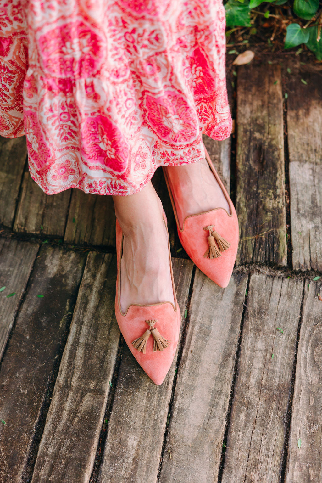 Melon-Sella Tasselloafer Pointy (kurzer Tassel)